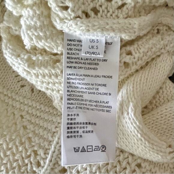 Free People Islamorada Fauxchet Sweater Maxi Resort Beach sz S - Picture 5 of 8